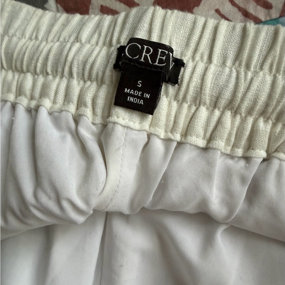 J. Crew Seaside Linen Pant White Small - Picture 3 of 7